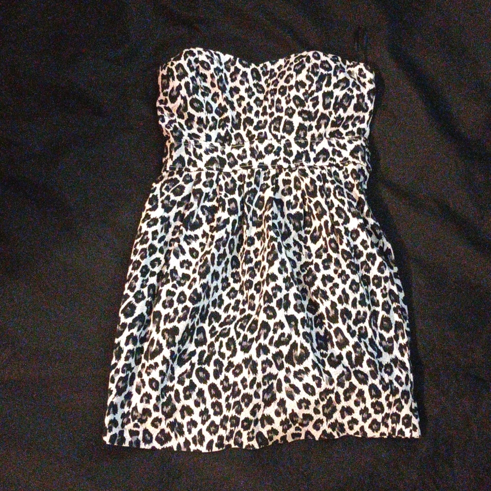 Lepard print Cocktail dress,slight flair